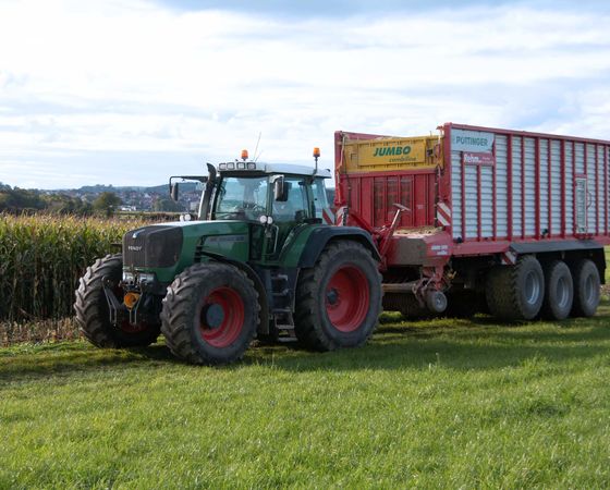 Gere Transporte übernimmt die Grasbergung für Sie